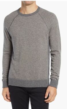 Vince Bird's Eye Stitch Wool & Cashmere Sweater Men’s Size Medium